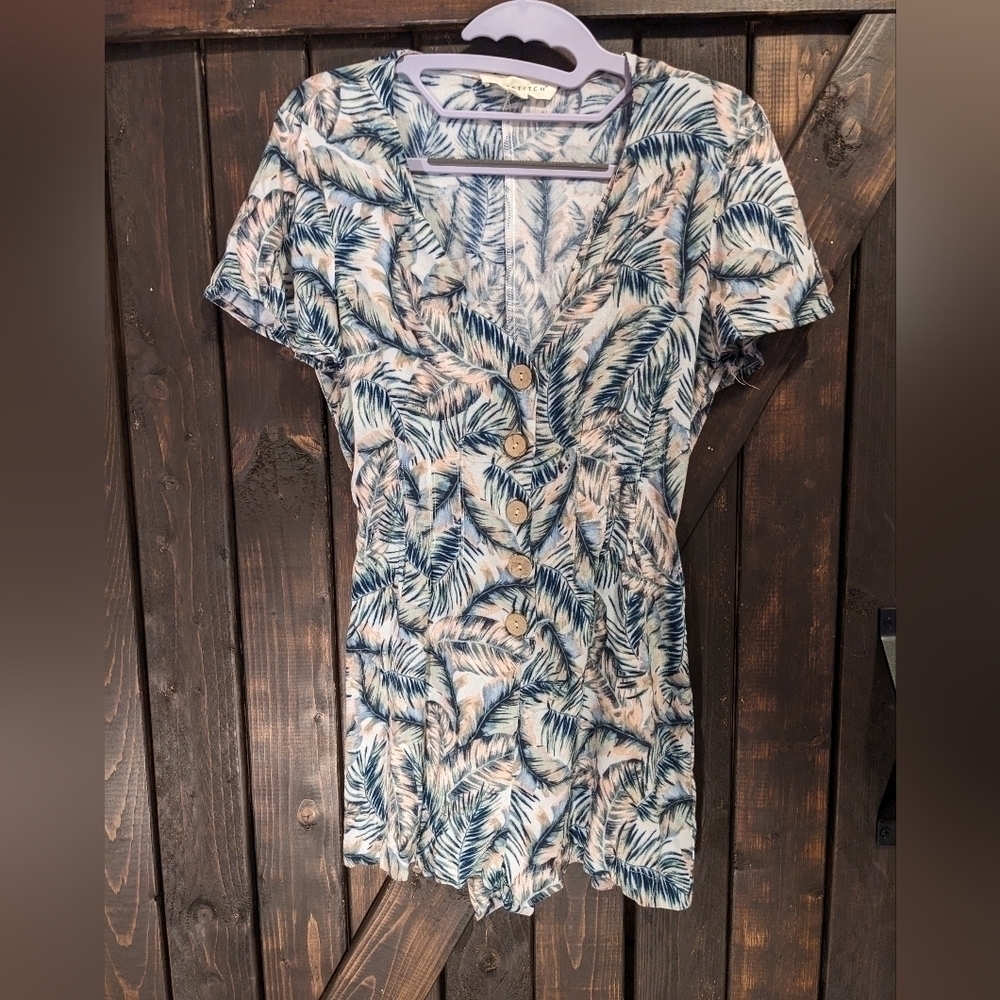 LOVESTITCH tropical romper size S